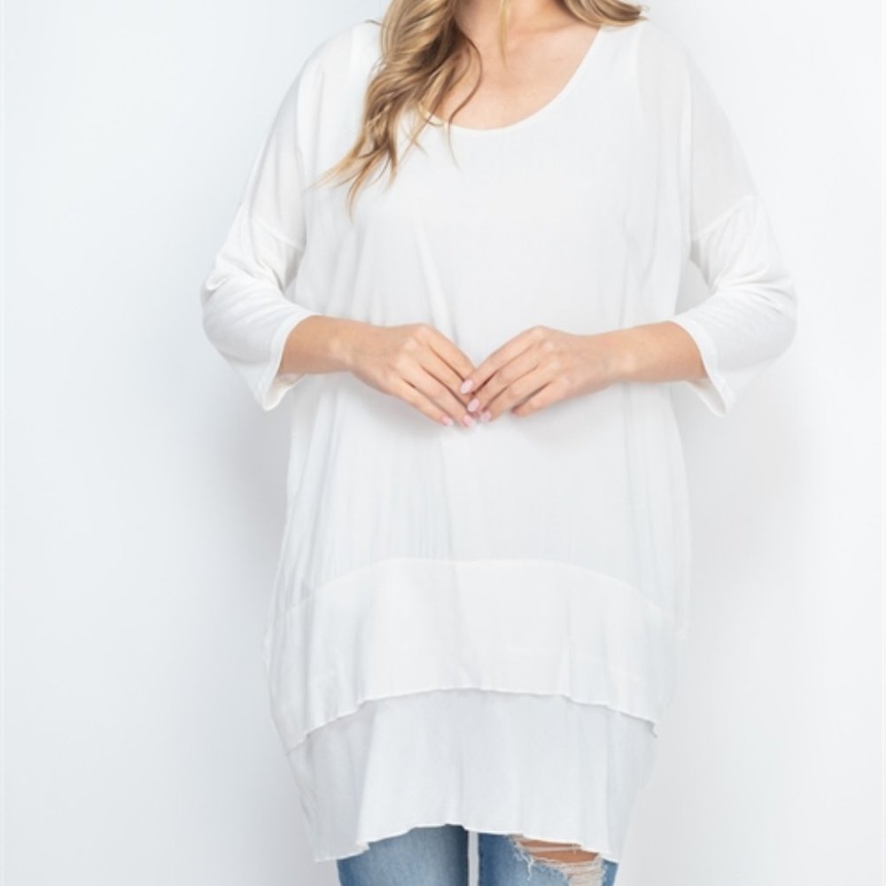 Off White Tunic Top - Picture 3 of 14